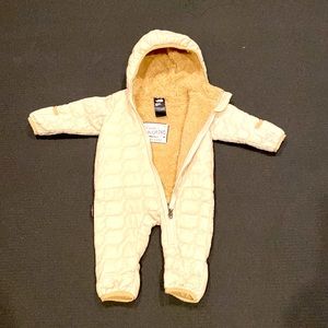 Ivory The North Face Thermoball Baby Bunting - 3-6 Month - Excellent Condition!